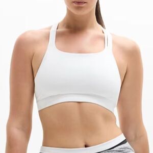 Athleta Train Free Sports Bra Bright White S